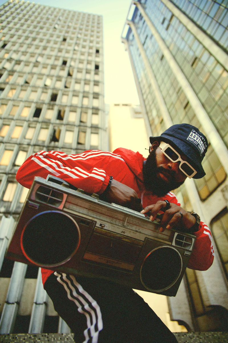 Vintage boombox artist